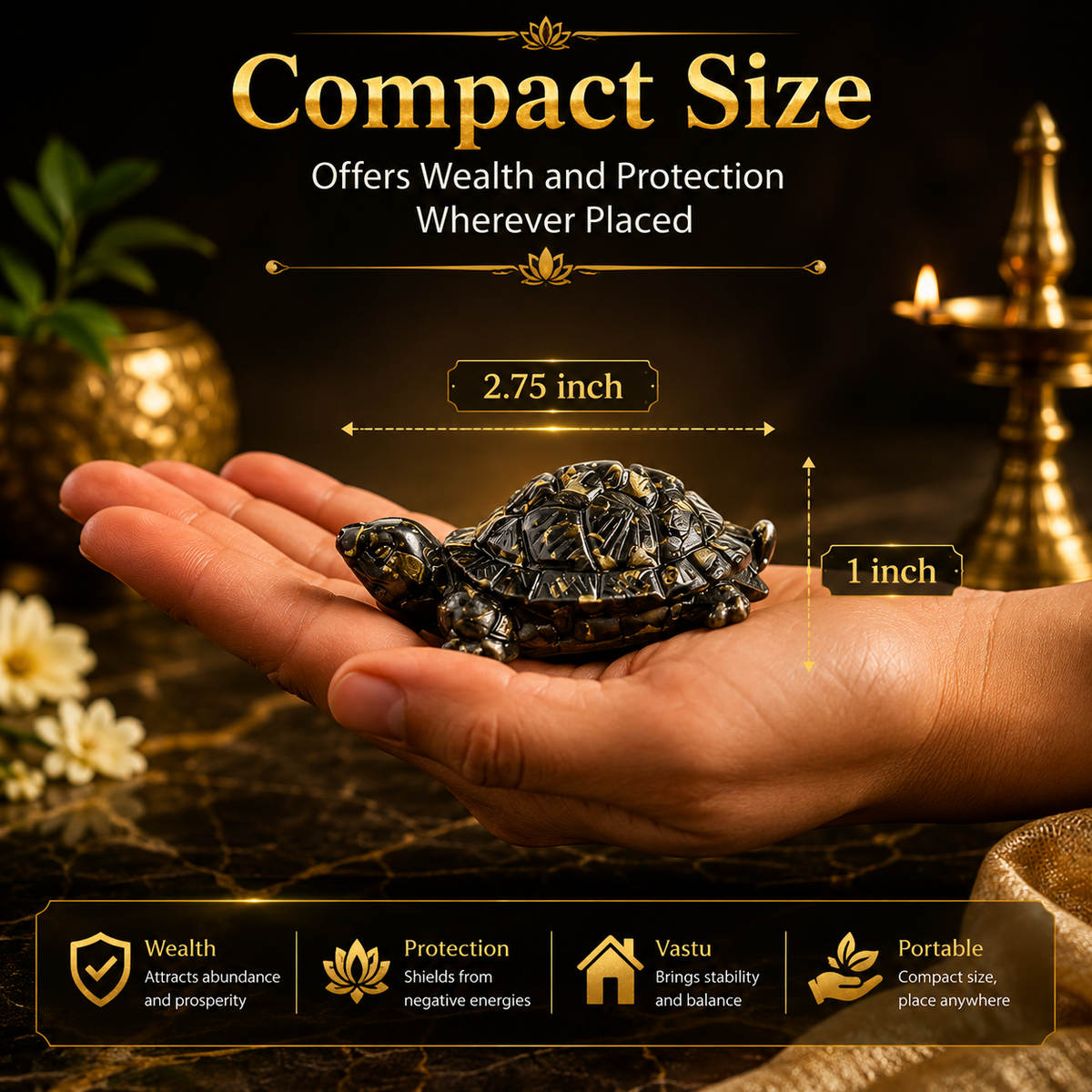 Vastu Pyrite Tortoise
